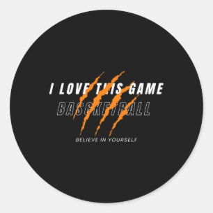 Best Basketball Lovers  Classic Round Sticker