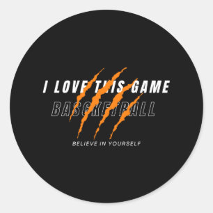Best Basketball Lovers  Classic Round Sticker