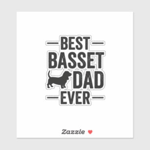 Best Basset Dad Ever Vintage Engraving Dog Shirt D