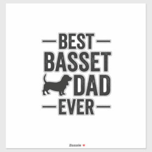 Best Basset Dad Ever Vintage Engraving Dog Shirt D
