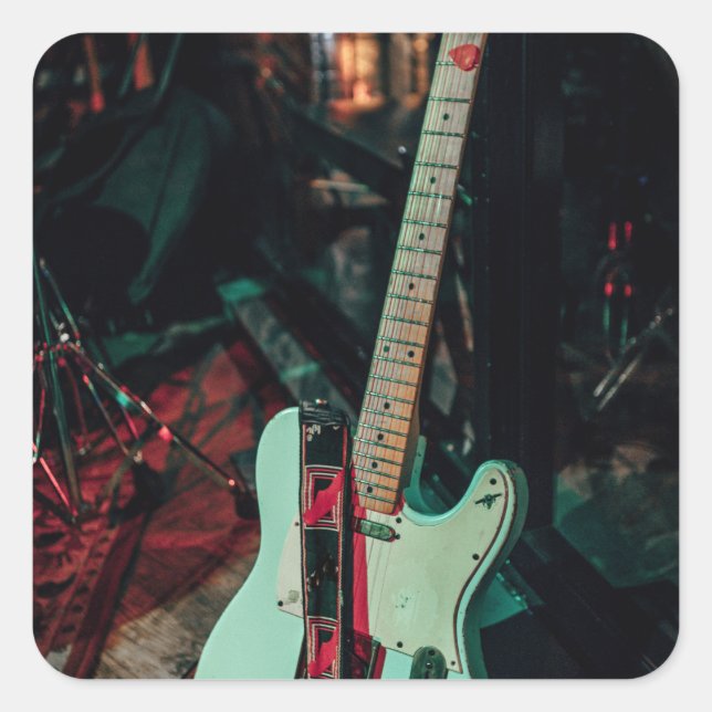 Best Bassist Ever Square Sticker (Front)