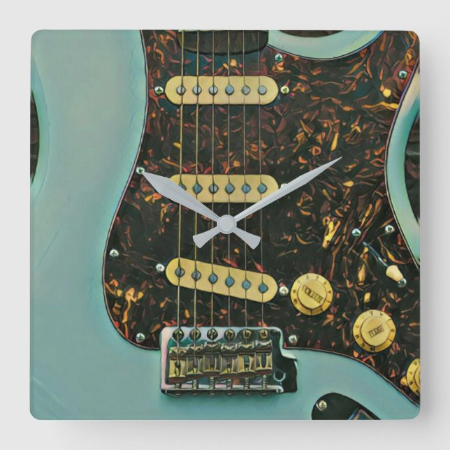 Best bassist ever square wall clock (Front)