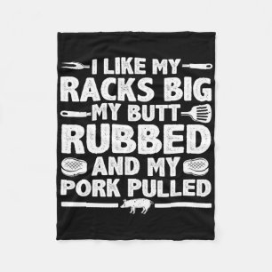 Best Bbq Design For Men Women Bbq Smoker Grilling Fleece Blanket