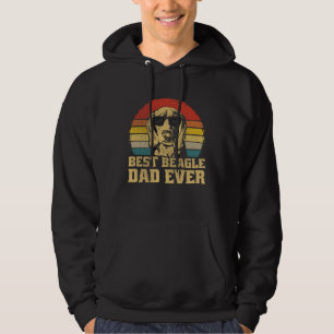 Best Beagle Dad Ever Dog Father Retro Hoodie
