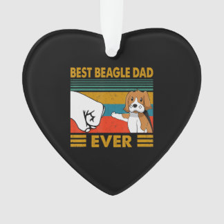 Best Beagle Dad Ever Perfect Dog Lover Gift Ornament
