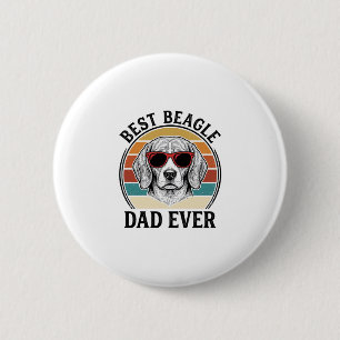 Best Beagle Dad Ever Vintage Beagle Shirt Design_1 6 Cm Round Badge