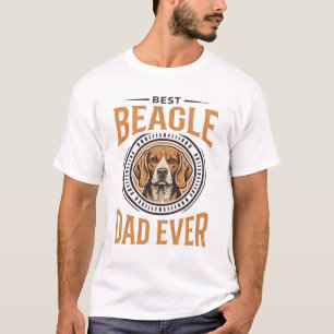 Best Beagle Dad Ever Vintage Dog T-Shirt