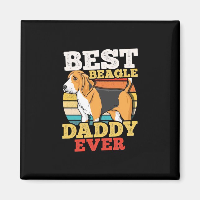 Best Beagle Dog Daddy Ever Magnet (Front)
