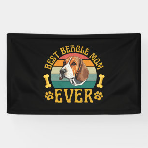 Best Beagle Mum Ever, Funny Beagle Dog Canine Banner