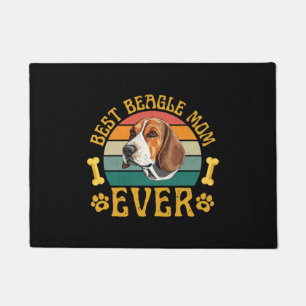 Best Beagle Mum Ever, Funny Beagle Dog Canine Doormat
