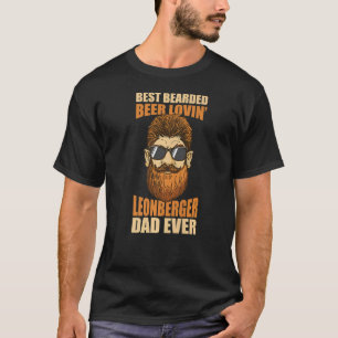 Best Bearded Beer Lovin' Leonberger Dad Father's D T-Shirt