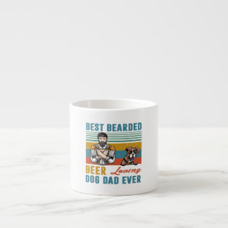 Best Bearded Beer Loving Dog Dad Boxer Pet Lover Espresso Cup