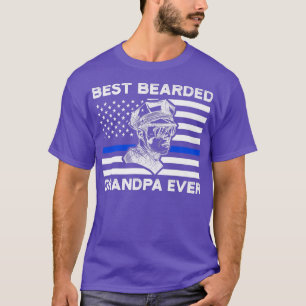 best bearded grandpa ever officer grandfather T-Shirt