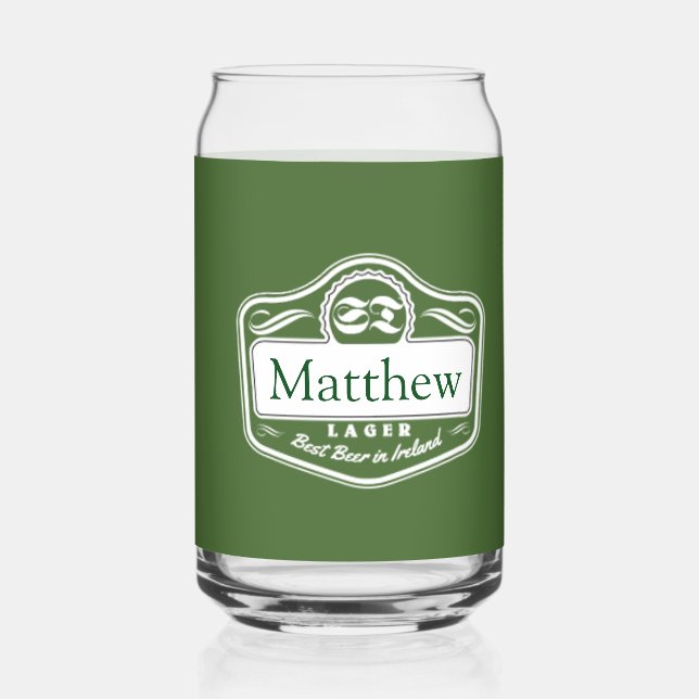 Best Beer Personalised Mug Can Glass (Back)