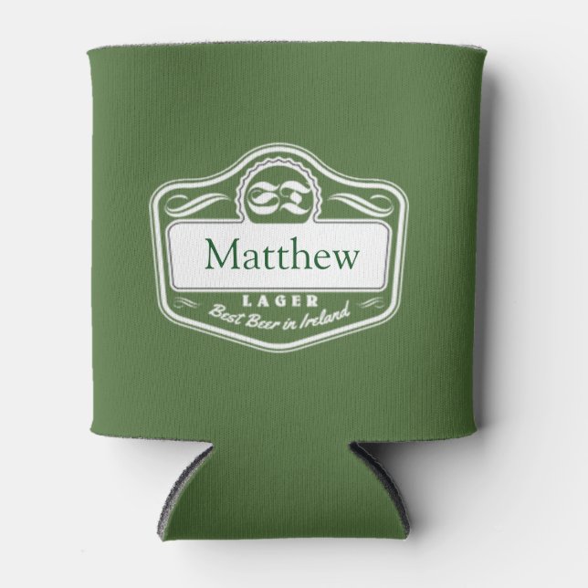 Best Beer Personalised Name Established Date Can Cooler (Front)