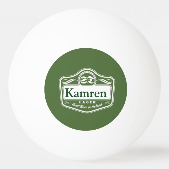 Best Beer Personalised Ping Pong Ball (Front)