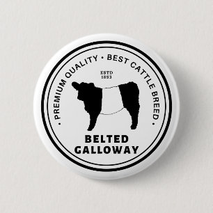 Best Belted Galloway Cattle Breed Badge Belties