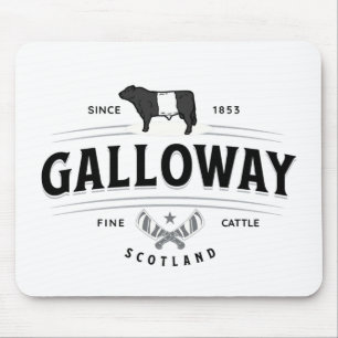 Best Belted Galloway Cattle Breed Badge Belties Mouse Pad