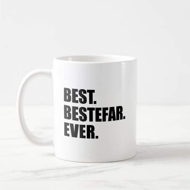 Best Bestefar Ever Norwegian Grandfather Mug (Left)