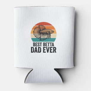 Best Betta Dad Ever Vintage Fish Design_1 Can Cooler
