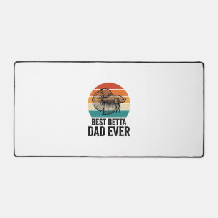 Best Betta Dad Ever Vintage Fish Design_1 Desk Mat