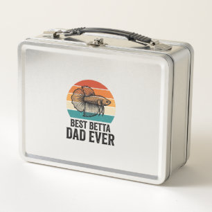 Best Betta Dad Ever Vintage Fish Design_1 Metal Lunch Box
