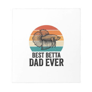Best Betta Dad Ever Vintage Fish Design_1 Notepad