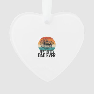 Best Betta Dad Ever Vintage Fish Design_1 Ornament