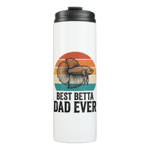 Best Betta Dad Ever Vintage Fish Design_1 Thermal Tumbler