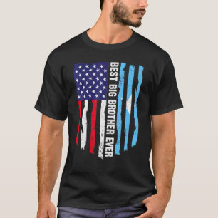 Best Big Brother Ever American Somalia Flag Father T-Shirt
