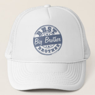 Best Big Brother - rubber stamp effect - Trucker Hat