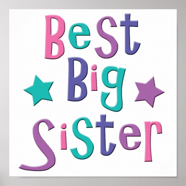Best Big Sister Poster (Front)