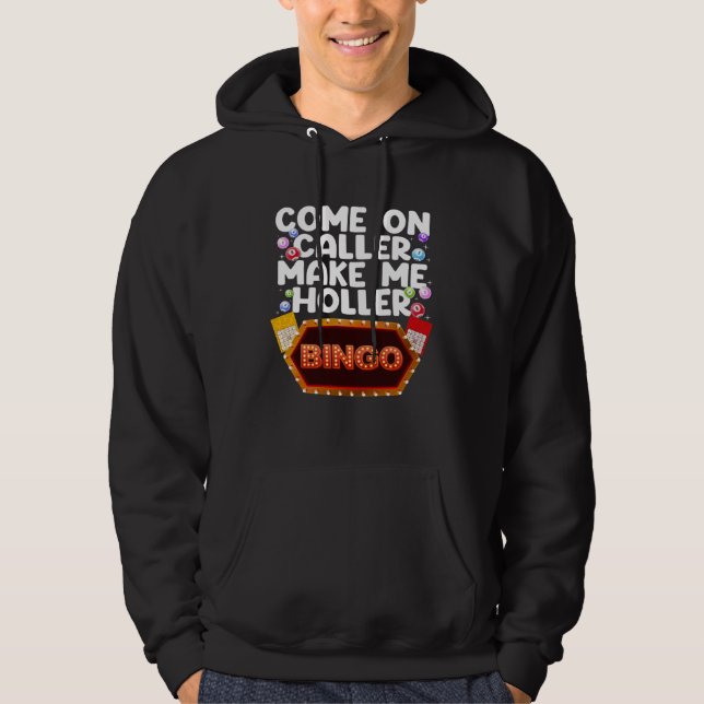 Best Bingo For Men Women Gambling Game Bingo Hoodie (Front)