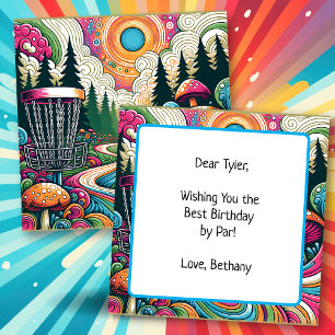 Best Birthday by Par Retro Disc Golf Card