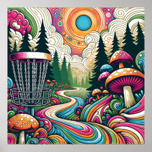 Best Birthday by Par   Retro Disc Golf Poster