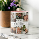 Best Birthday Ever Elegant Script 8 Photo Collage Two-Tone Coffee Mug<br><div class="desc">Send a beautiful personalised gift with this special personalised family photo collage to display your special family photos and memories. Our design features a simple 8 photo collage grid design with "Best birthday Ever" designed in a beautiful handwritten black script style & serif text pairing. Customise with year established. Note:...</div>