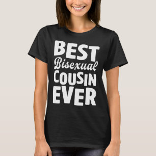 Best Bisexual Cousin Ever Bisexual Pride Family Co T-Shirt