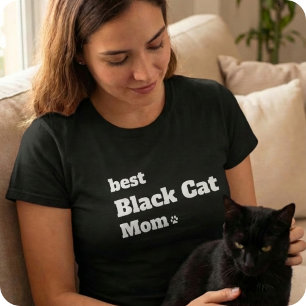 Best Black Cat Mum Ever T-Shirt Gift for Cat Lover