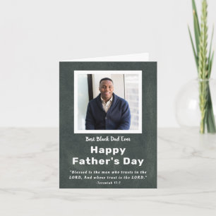 Best Black Dad Ever Father's Day Photo Card