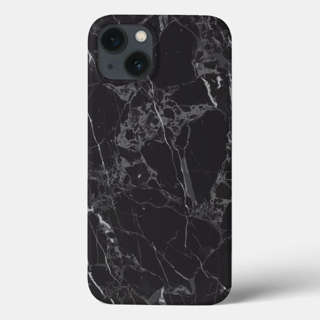 best black marble Case-Mate iPhone case (Back)