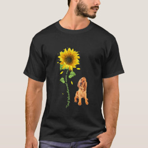 Best Bloodhound Mom Ever Sunflower T-Shirt