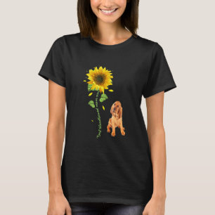 Best Bloodhound Mum Ever Sunflower T-Shirt