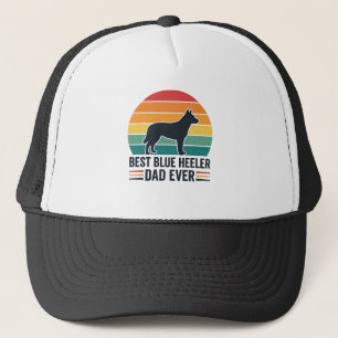 Best Blue Heeler Dad Ever Vintage Dog Dad Design_1 Trucker Hat