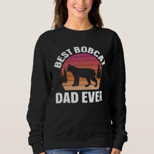 Best Bobcat Dad Retro Animal Sweatshirt