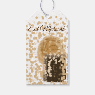 best boho chic golden elegant happy eid mubarak gift tags