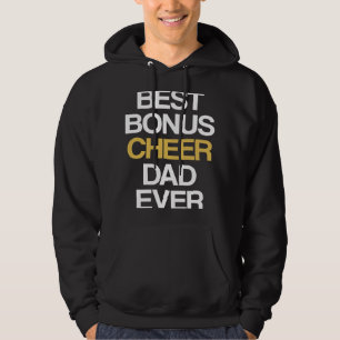 Best Bonus Cheer Dad Ever Cheerleading Stepdad Ste Hoodie