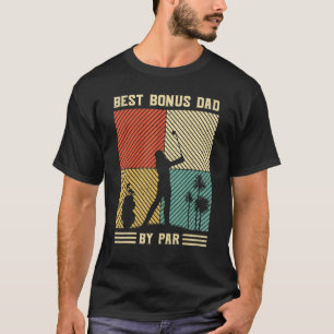 Best Bonus Dad By Far Men Golf Retro Sunset Decor  T-Shirt