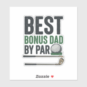 Best Bonus Dad by Par Golf Shirt Design_1