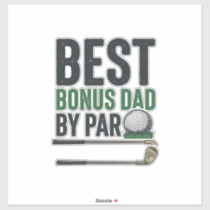 Best Bonus Dad by Par Golf Shirt Design_1