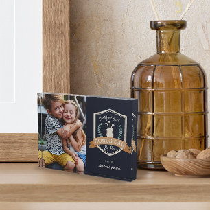 Best Bonus Dad By Par   Golf Stepdad Photo Block